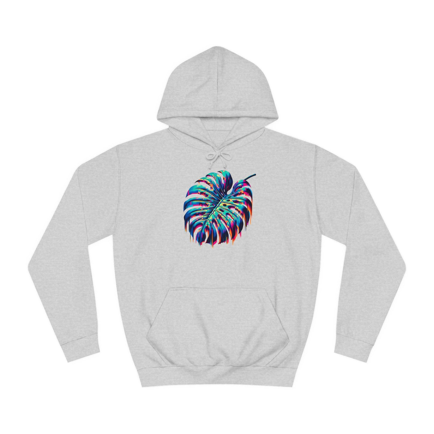 Drippy Glitch Monstera Hoodie – Stay Cozy, Stay Drippy