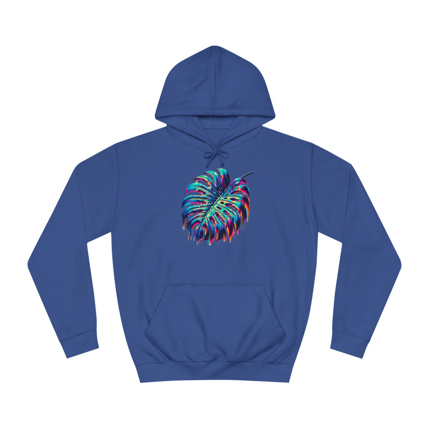 Drippy Glitch Monstera Hoodie – Stay Cozy, Stay Drippy