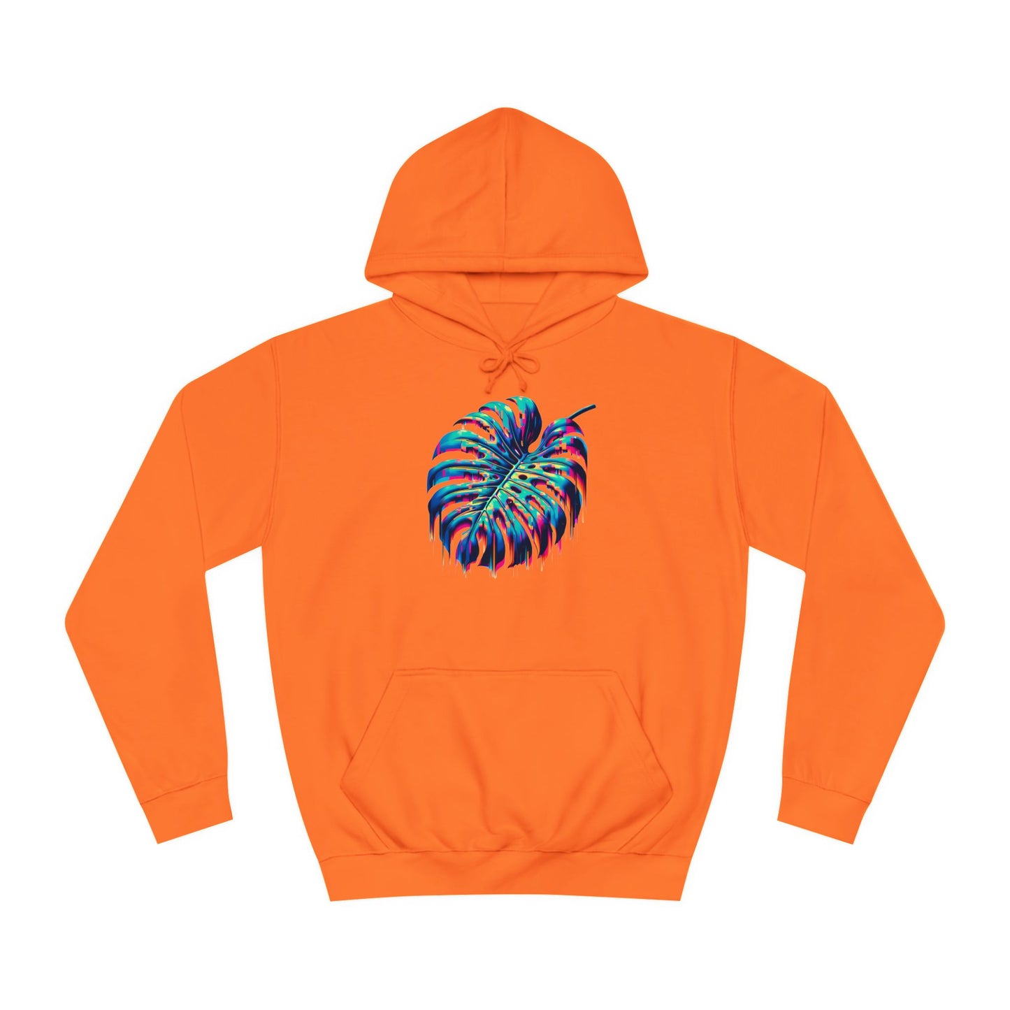 Drippy Glitch Monstera Hoodie – Stay Cozy, Stay Drippy