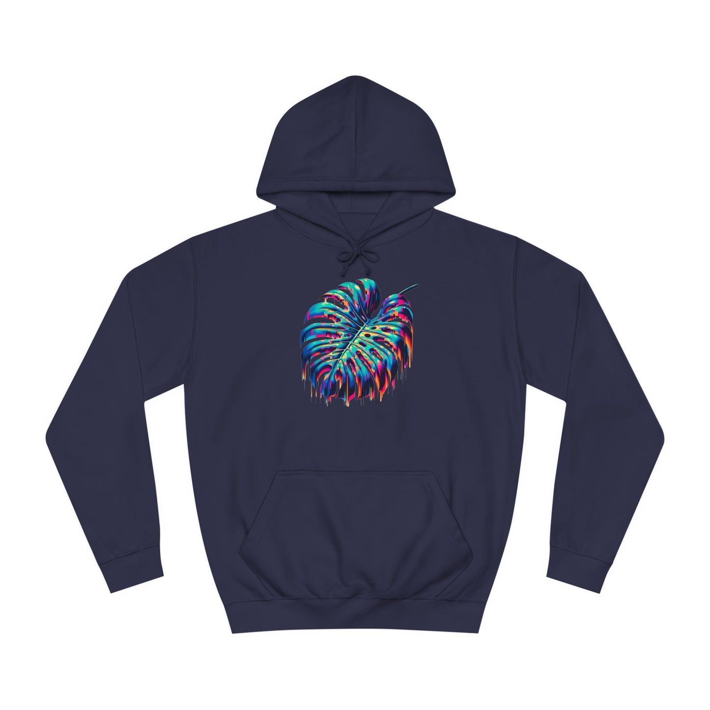 Drippy Glitch Monstera Hoodie – Stay Cozy, Stay Drippy