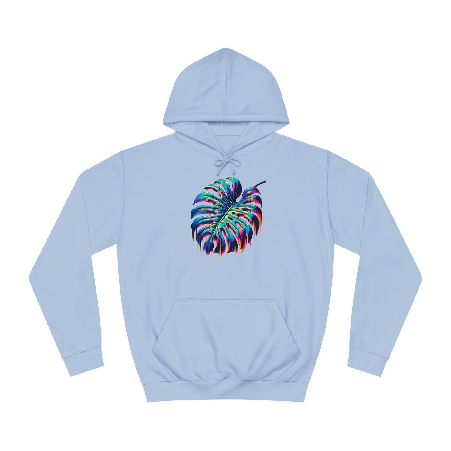 Drippy Glitch Monstera Hoodie – Stay Cozy, Stay Drippy