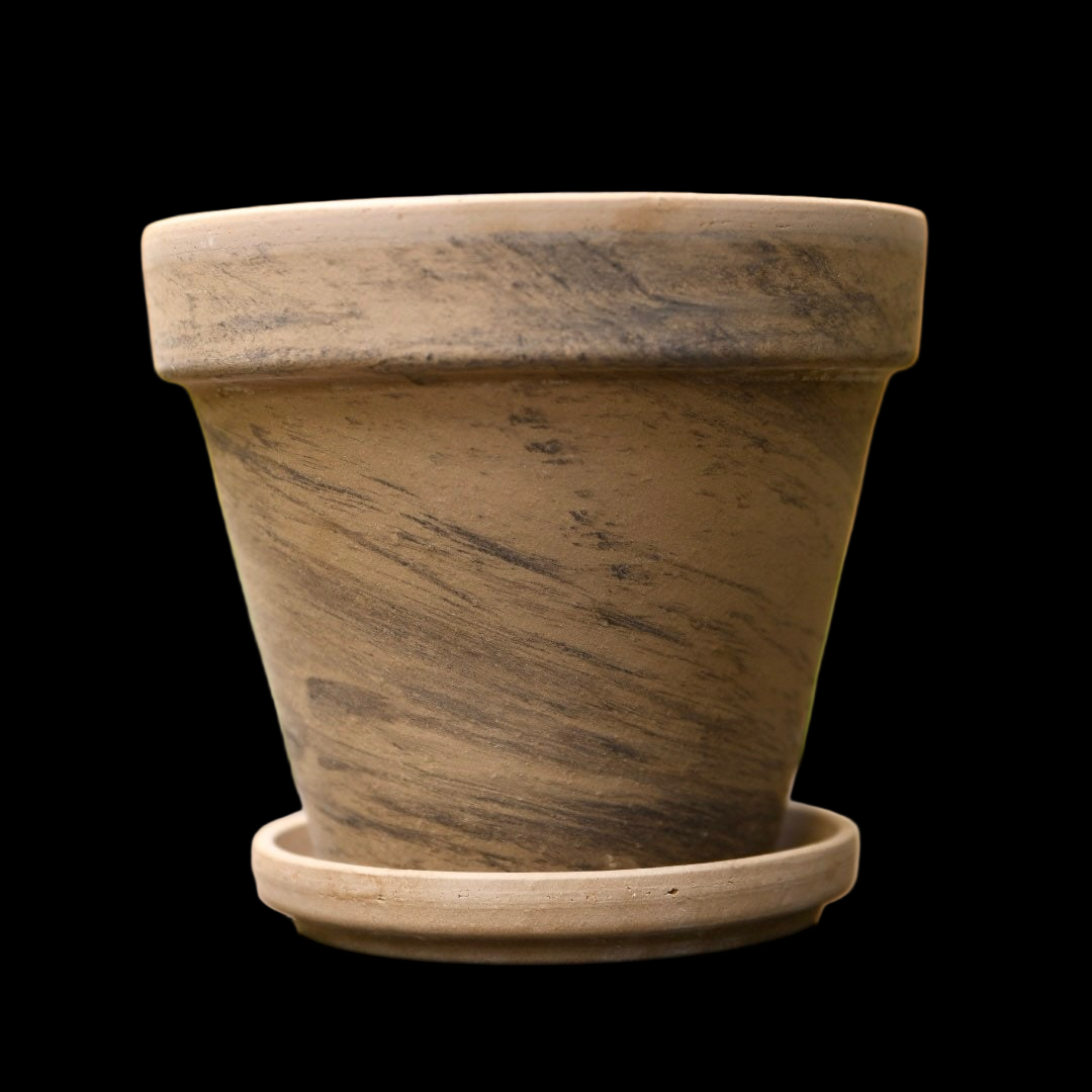 Terracotta Pot 4" with Saucer and Drainage